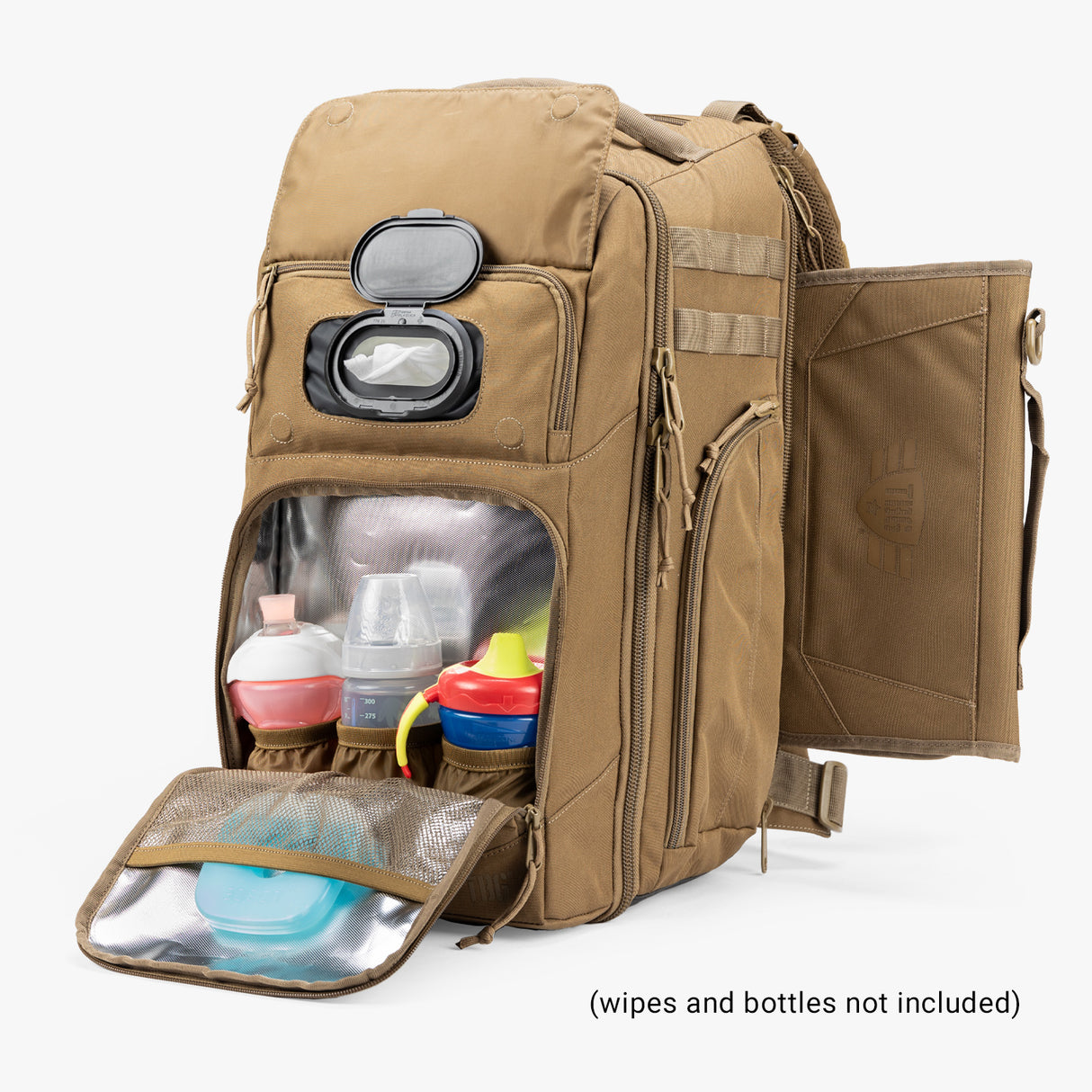 Everyday Backpack + Baby Carrier Bundle Everyday Diaper bag Front Open Coyote Brown
