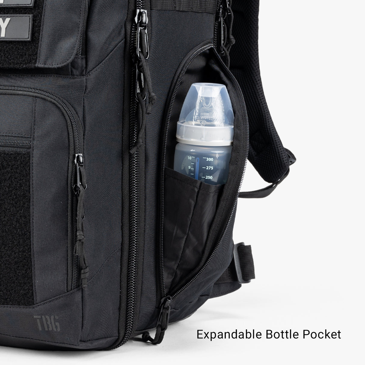 Everyday Backpack + Baby Carrier Bundle Everyday Diaper bag Front Third Bottle Black