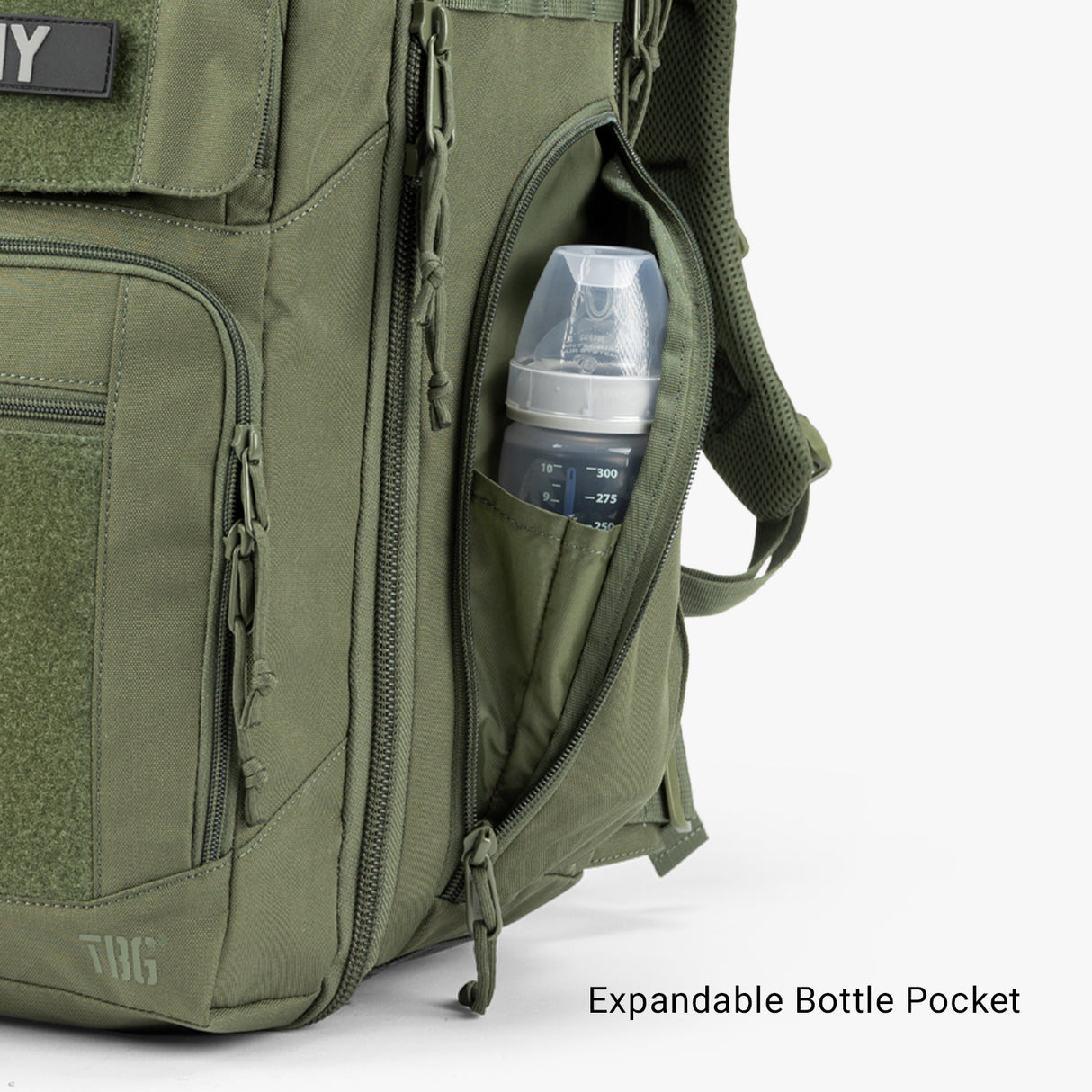 Everyday Backpack + Baby Carrier Bundle Everyday Diaper bag Front Third Bottle Ranger Green