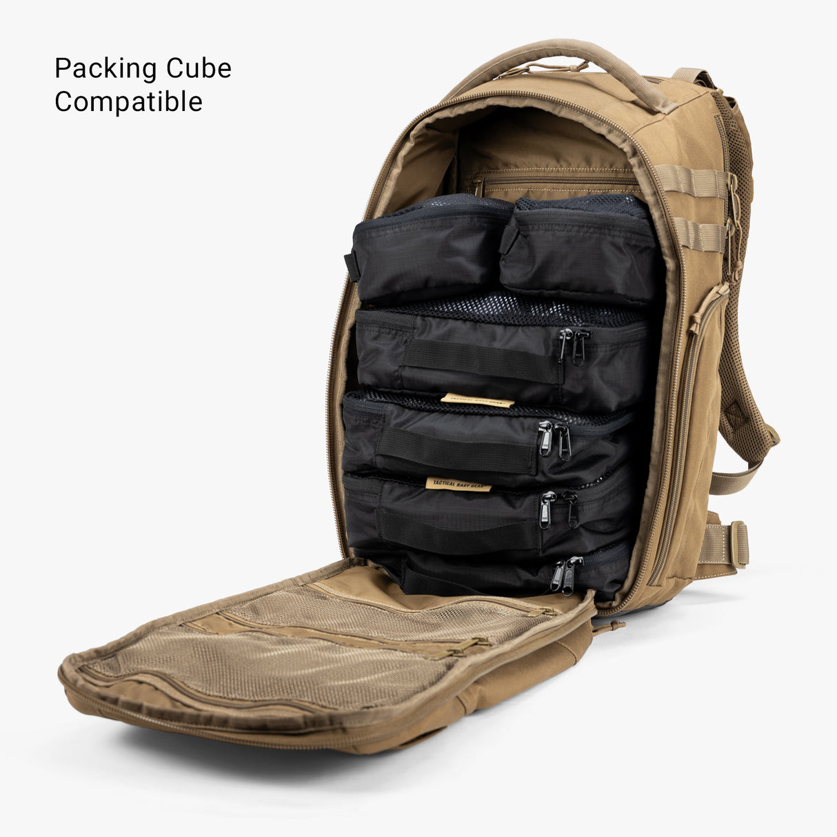 Everyday Backpack + Baby Carrier Bundle Everyday Diaper bag Interior Organization Packing Cubes Coyote Brown