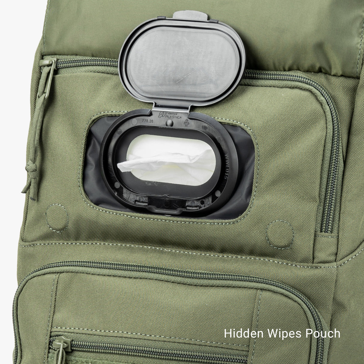 Everyday Backpack + Baby Carrier Bundle Everyday Diaper bag Magnetic Wipes Pouch Ranger Green