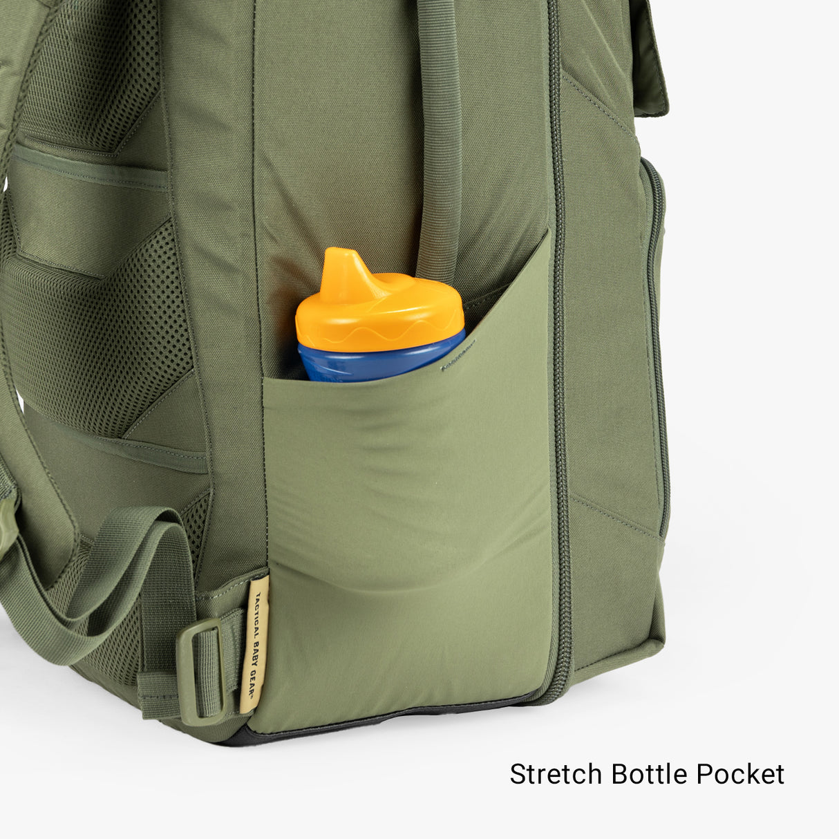 Everyday Backpack + Baby Carrier Bundle Everyday Diaper bag Stretch Bottle Pouch Sippy Ranger Green