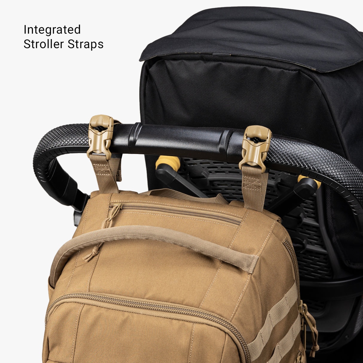 Everyday Backpack + Baby Carrier Bundle Everyday Diaper bag Stroller Straps Coyote Brown