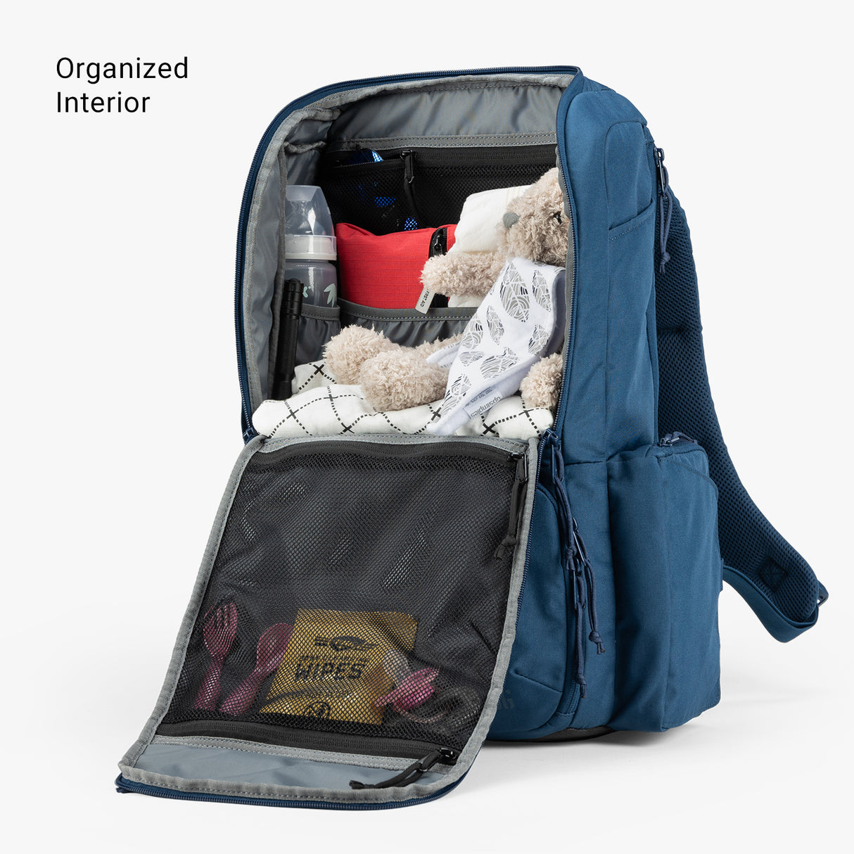 Expedition Diaper Bag Expedition Diaper bag Organized Interior Horizon Blue