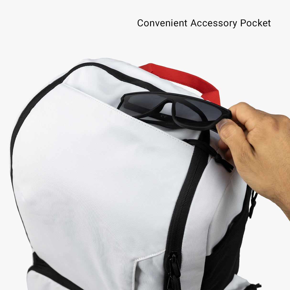 Expedition Diaper Bag Expedition Diaper bag top Accessory Pocket Arctic White