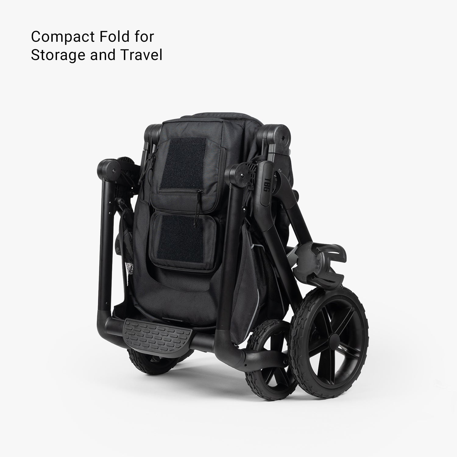 S-1 Stroller + Bassinet Bundle Stroller Left Front 3qtr Fold S-1 Stroller + Bassinet Bundle Stroller Left Front 3qtr Fold