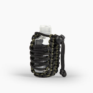 Black and green paracord germ grenade