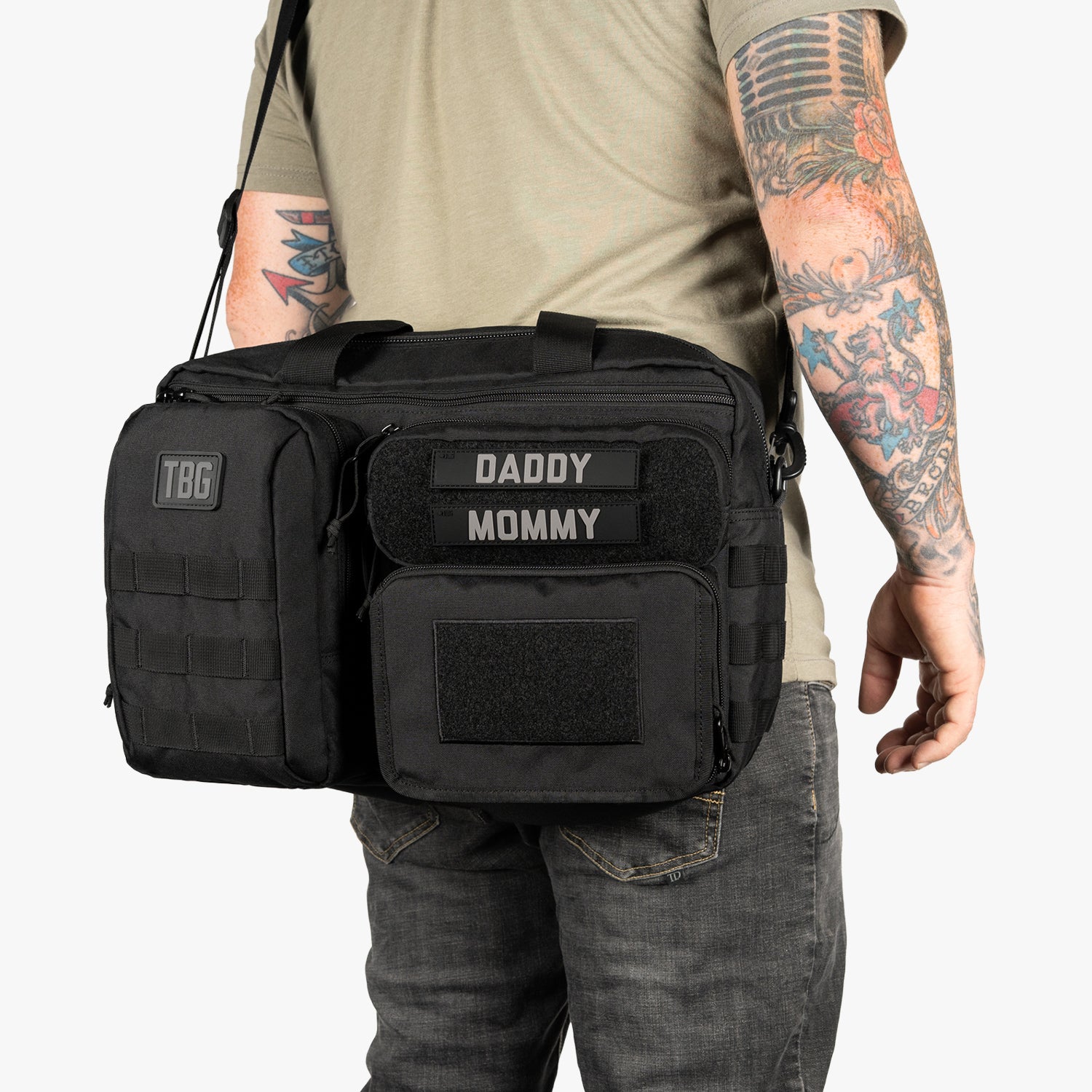 Durable Deuce Tactical Diaper Bag with Changing Mat - Lifetime