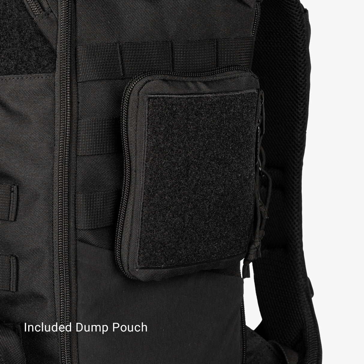 Mini diaper bag and baby carrier bundle featuring a durable design and an included dump pouch for convenient storage.