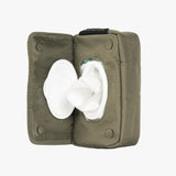 Durable Tactical Wipe Pouch® in olive green, featuring a secure opening for easy access to wipes.