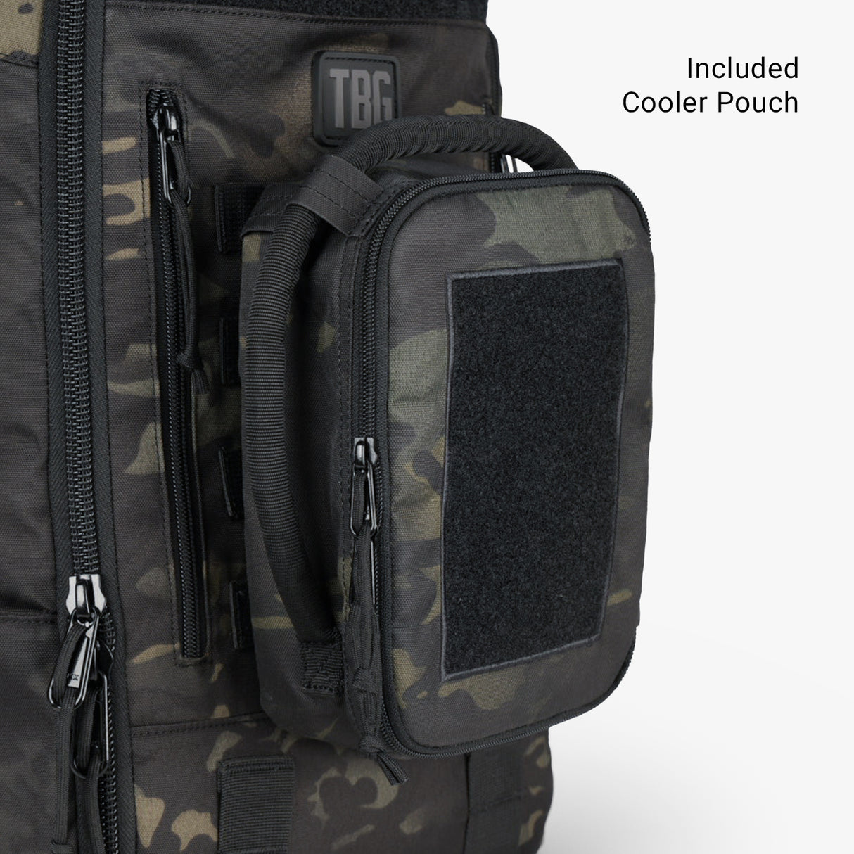 Tactical Baby Gear Father's Day Loadout featuring a detachable cooler pouch in a camouflage design.