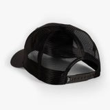 Black mesh back cap featuring "God, Guns and Diapers" text, designed for rugged parenting style.