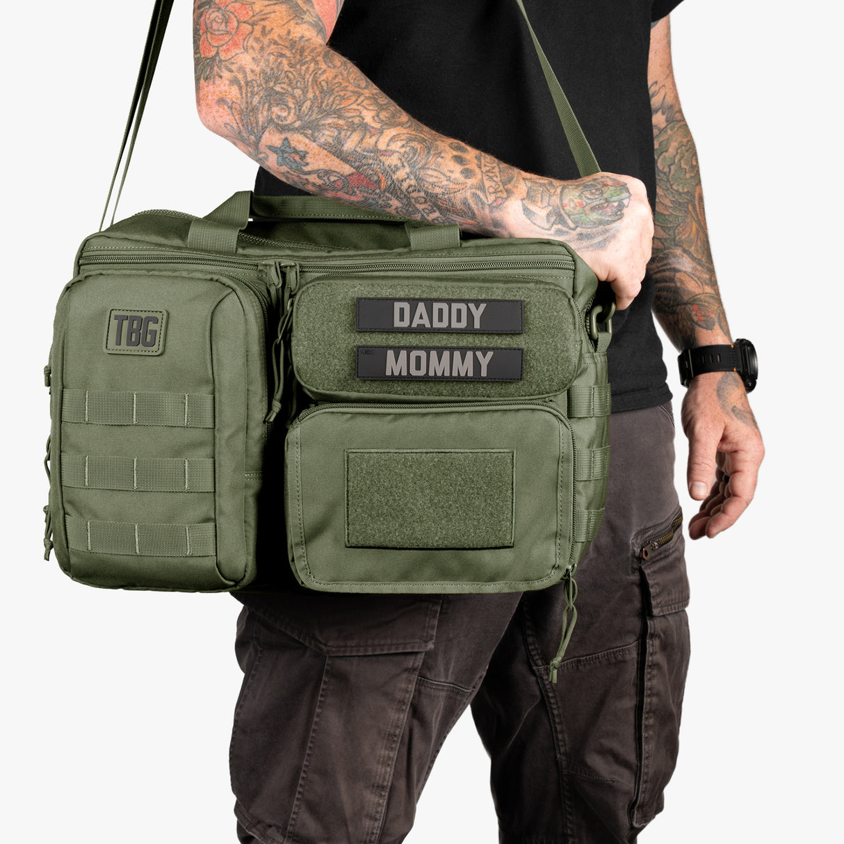 Deuce Diaper Bag + Baby Carrier Bundle