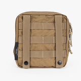 Rugged tactical utility pouch with MOLLE webbing, ideal for organizing gear and essentials for parents on the go.