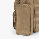 Tactical Wipe Pouch® in tan, featuring a durable exterior and secure zipper closure for easy access to wipes.