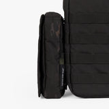 Rugged Tactical Wipe Pouch® designed for easy access and attachment to tactical gear, featuring a sleek black design.
