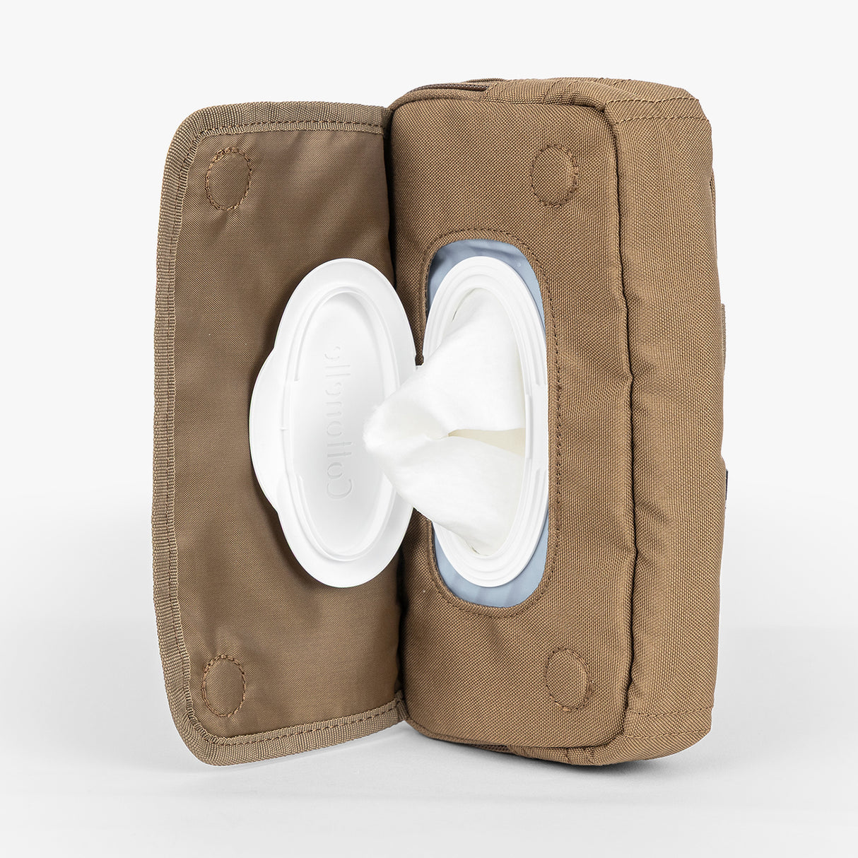 Durable Tactical Wipe Pouch® with a secure opening for easy access to wipes, designed for rugged parenting needs.