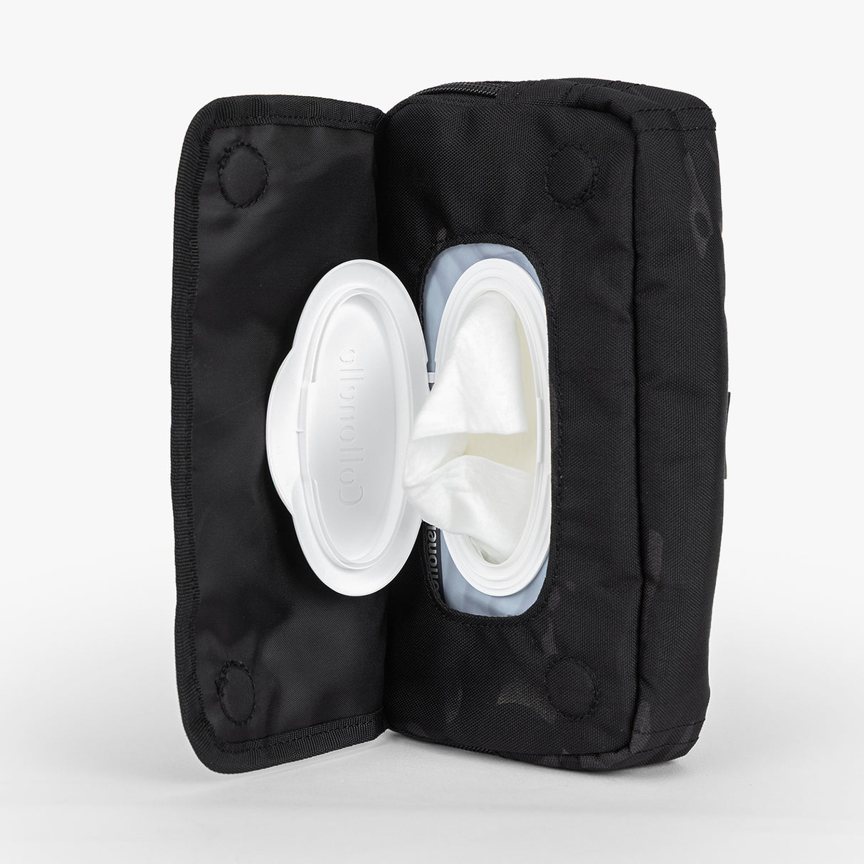 Rugged Tactical Wipe Pouch® designed for easy access to wipes, featuring a durable exterior and secure closure.