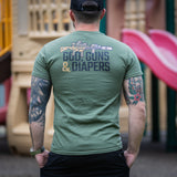 God, Guns & Diapers, OD Green