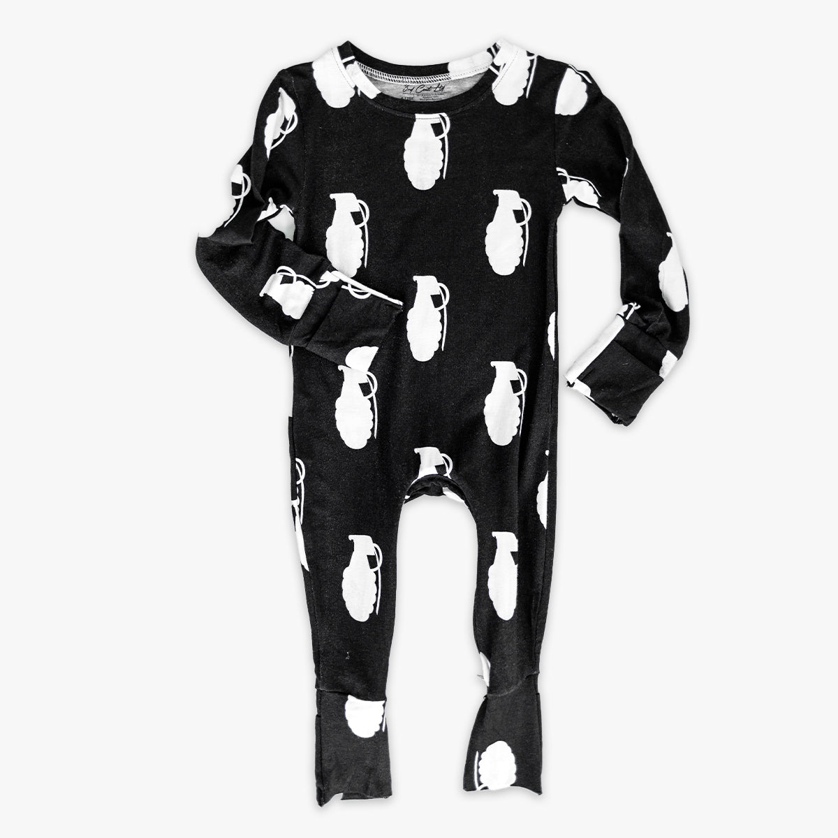 Frag Out Infant Zippie Pajamas | Color Blind Pineapple | 95