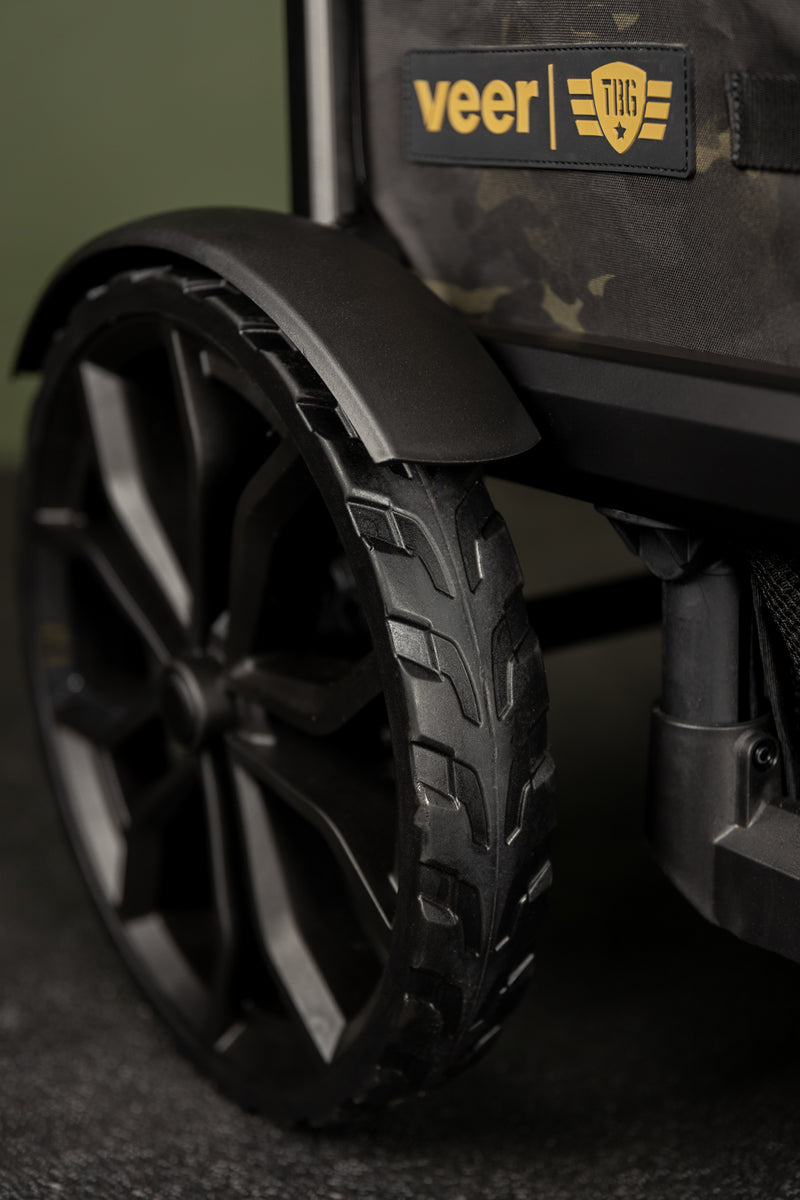 TBG x Veer Cruiser wagon,  all-terrain tires