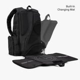 Daypack Diaper Bag Daypack Diaper bag Changing mat Black