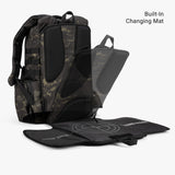 Daypack Diaper Bag Daypack Diaper bag Changing mat Multicam Black