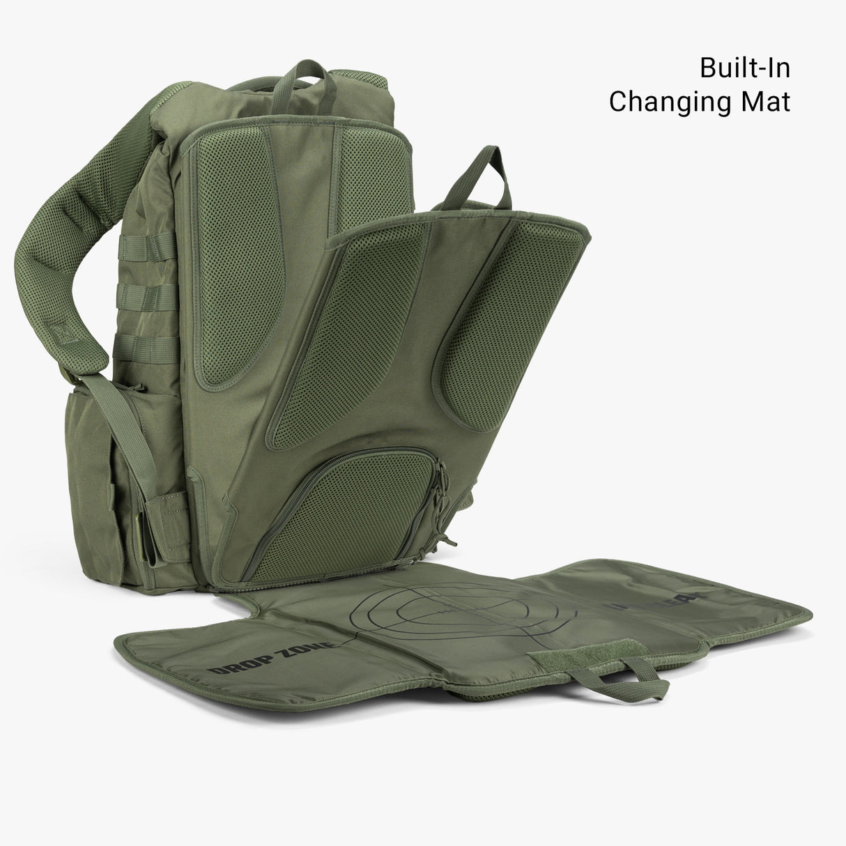 Daypack Diaper Bag Daypack Diaper bag Changing mat Ranger Green