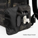 Daypack Diaper Bag Daypack Diaper bag Wipes Pouch Opened Multicam Black