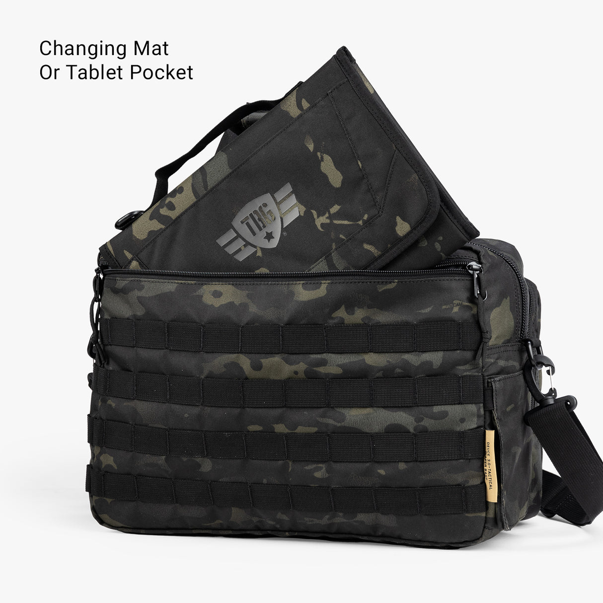 Deuce Diaper Bag Deuce Diaper bag Changing mat Multicam Black