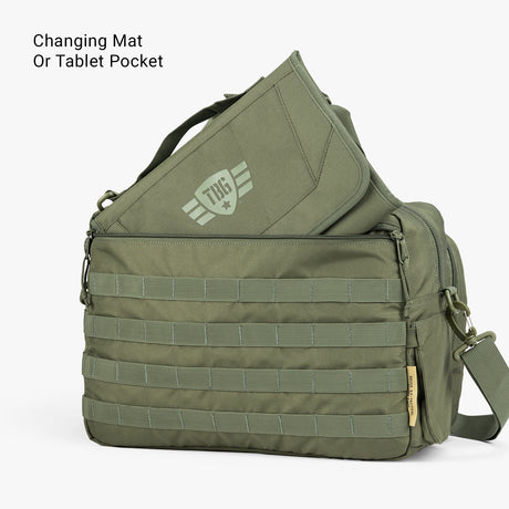 Deuce Diaper Bag Deuce Diaper bag Changing mat Ranger Green