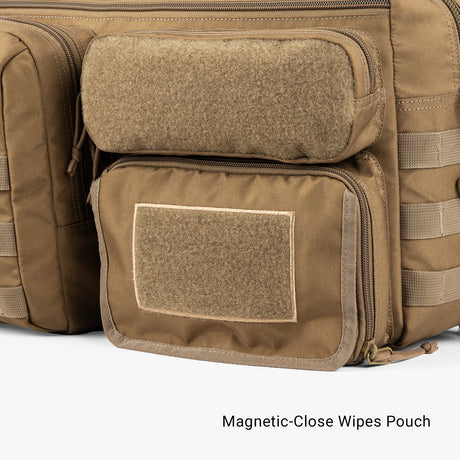 Deuce Diaper Bag Deuce Diaper bag Wipes Pocket Closed