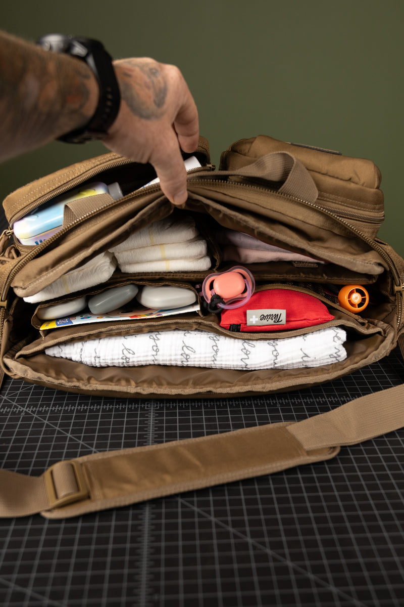 deuce diaper bag interior pockets and organization