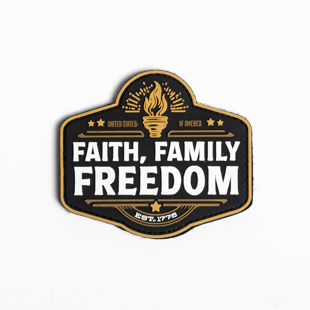 TBG faith family freedom patch