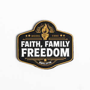 TBG faith family freedom patch