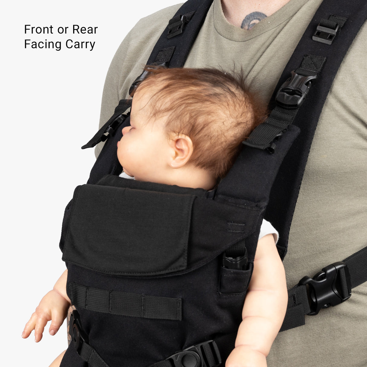 Tactical Baby Carrier® Tactical Baby Carrier Front Facing Black