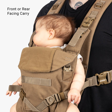 Everyday Backpack + Baby Carrier Bundle Tactical Baby Carrier Front Facing Coyote Brown