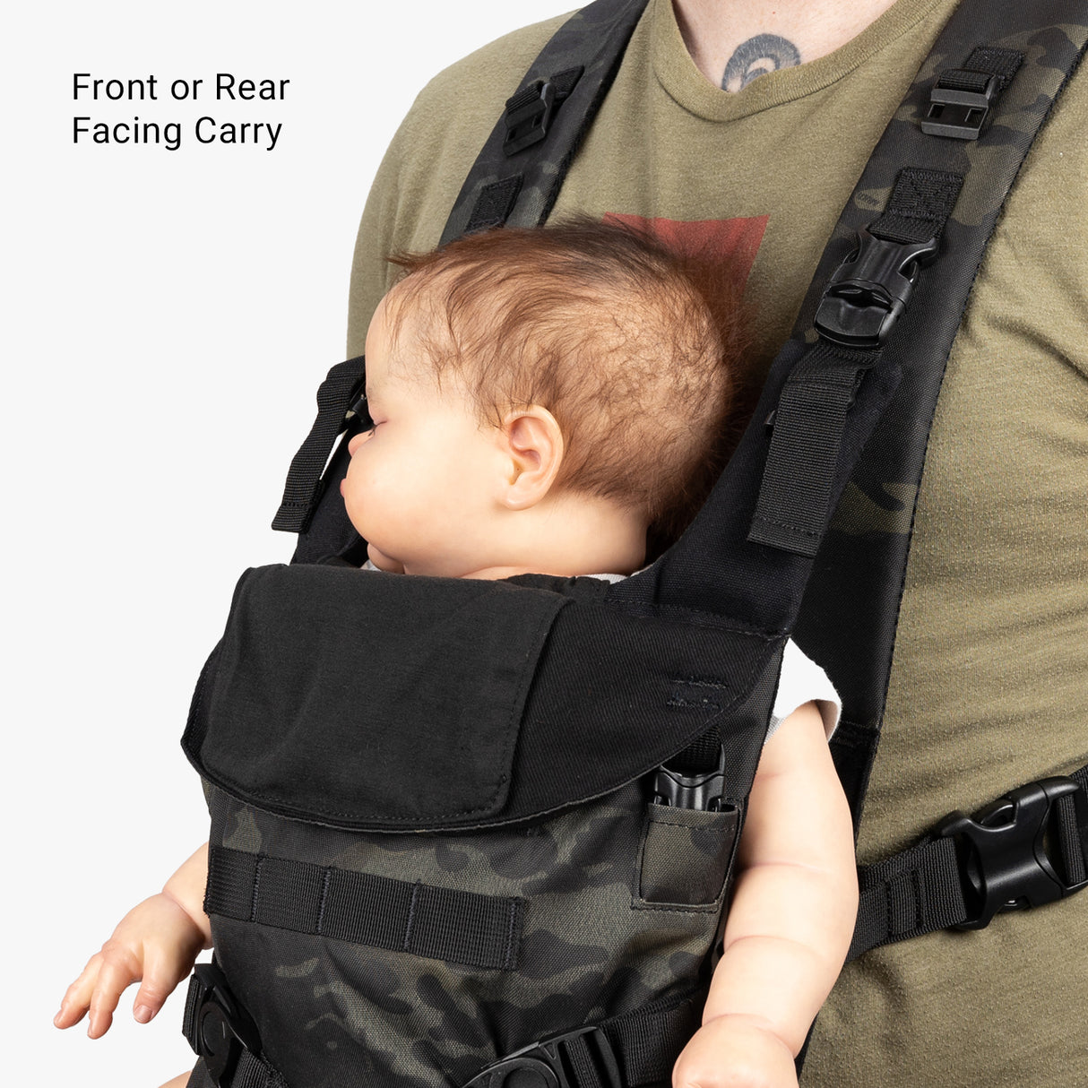 Tactical Baby Carrier® Tactical Baby Carrier Front Facing Multicam Black