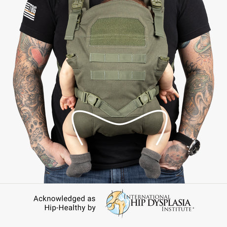 Everyday Backpack + Baby Carrier Bundle Tactical Baby Carrier hip Healthy Ranger Green