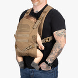 Everyday Backpack + Baby Carrier Bundle Tactical Baby Carrier Left Three Quarter Coyote Brown