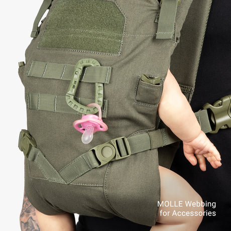 Everyday Backpack + Baby Carrier Bundle Tactical Baby Carrier Molle Ranger.Green