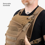 Daypack Diaper Bag + Baby Carrier Bundle Tactical Baby Carrier Removeable Sunshade Coyote Brown