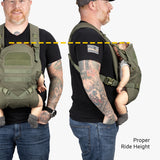 Deuce Diaper Bag + Baby Carrier Bundle Tactical Baby Carrier Ride Height Ranger Green