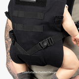 Deuce Diaper Bag + Baby Carrier Bundle Tactical Baby Carrier Swivel Buckle Black