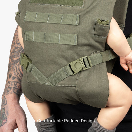 Deuce Diaper Bag + Baby Carrier Bundle Tactical Baby Carrier Swivel Buckle Coyote Brown