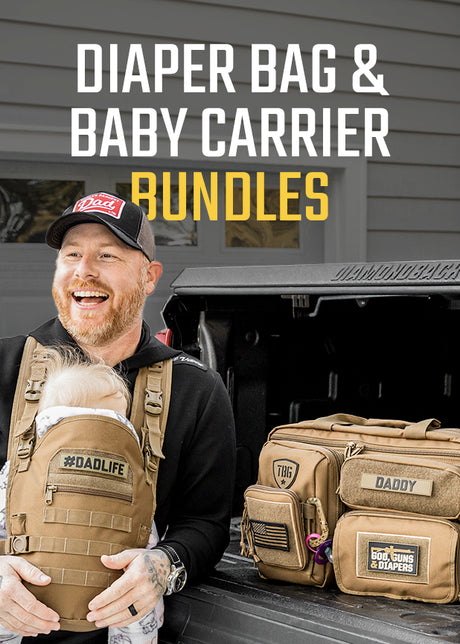 Diaper bag and baby carrier bundles