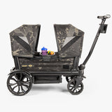 Tactical Baby Gear Cruiser Newborn Bundle features a rugged double stroller with camouflage fabric and cup holders.