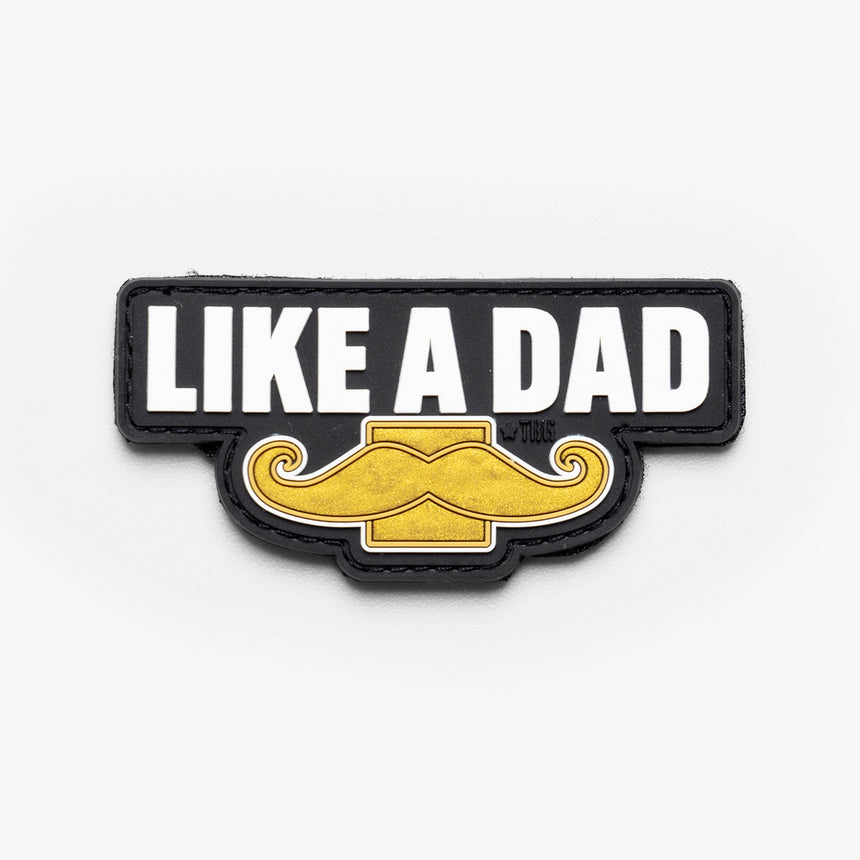 Like a Dad Mustache Patch Like a Dad