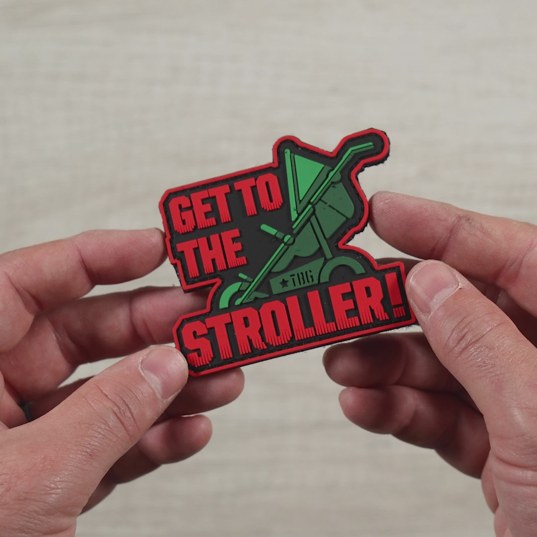 Get to the Stroller Patch - Waterproof PVC Accessory for Parents