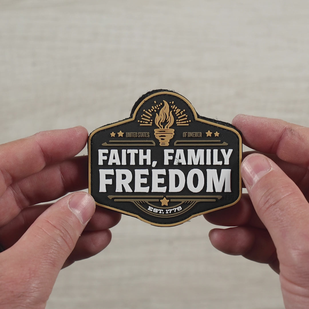 Faith, Family, Freedom Patch V2